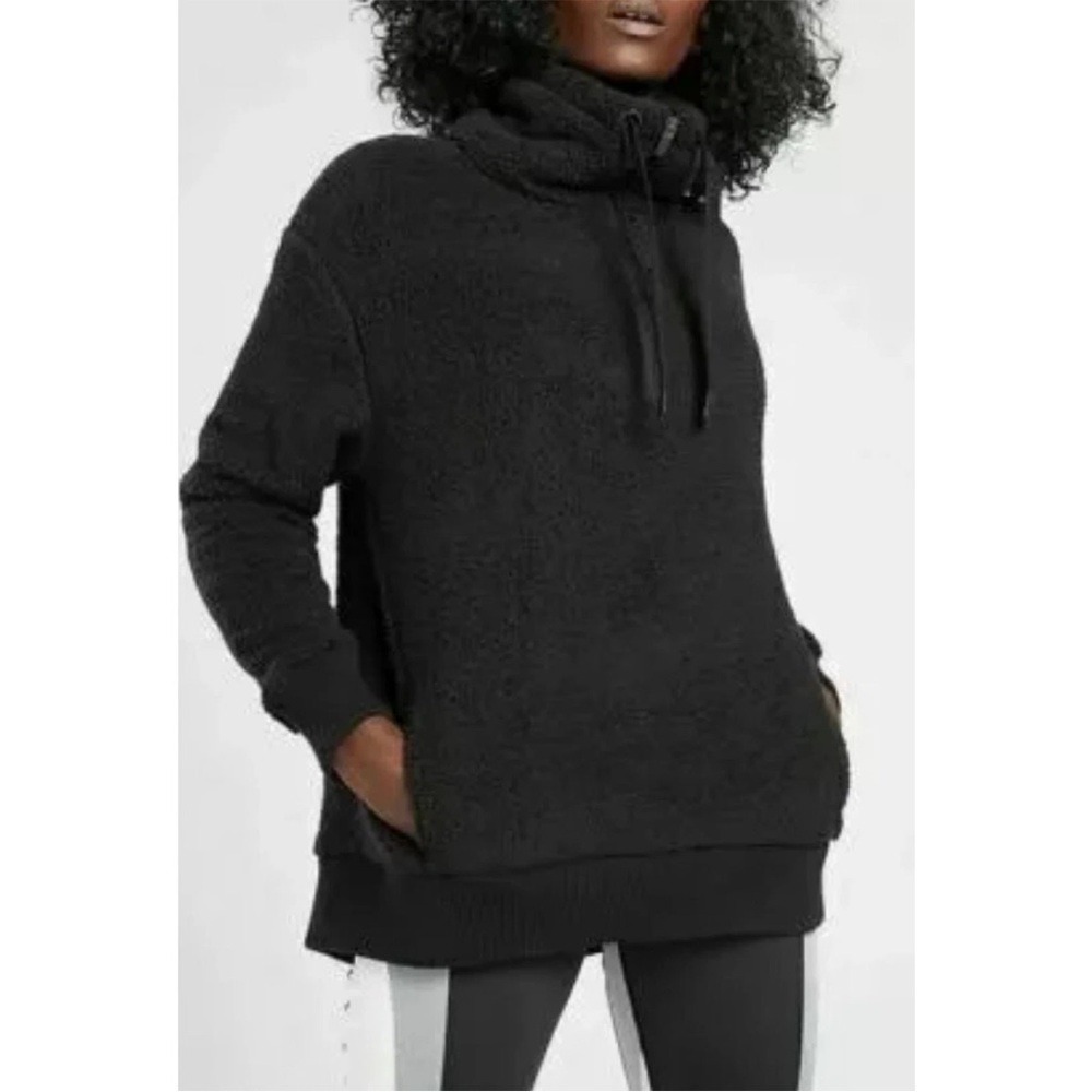Athleta‎ Cozy Clouds Fleece Sweatshirt Half Zip Women's XS Funnel Neck Top